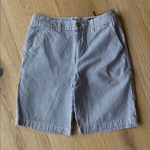 Polo by Ralph Lauren Navy and White Seersucker Boys Shorts
